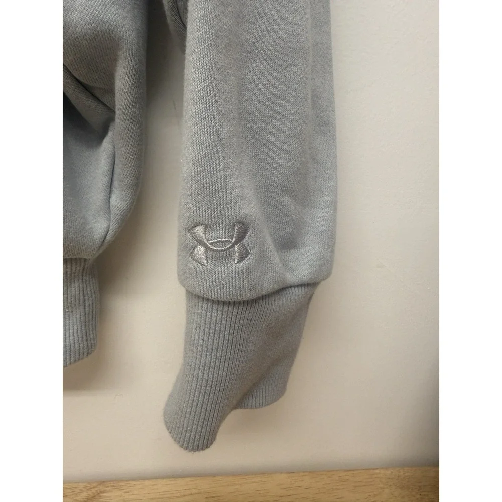 Under Armor UA Icon 1/4 Zip Gray Oversized‎ Half Zip, XS Women's #33